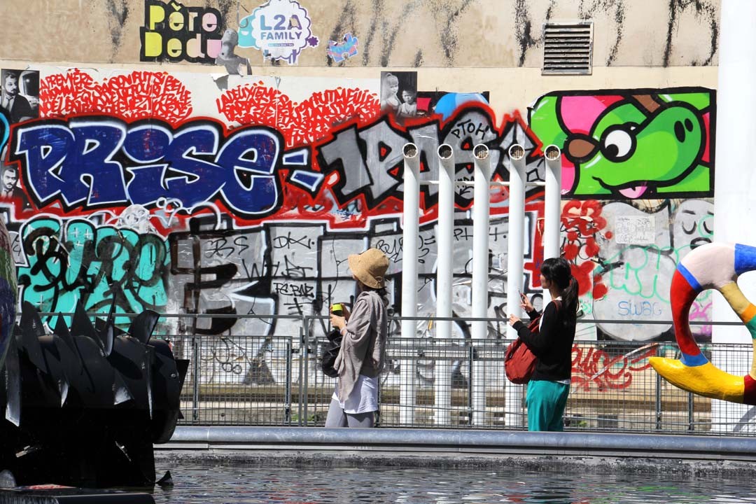 Streetart graffitis les Halles Paris