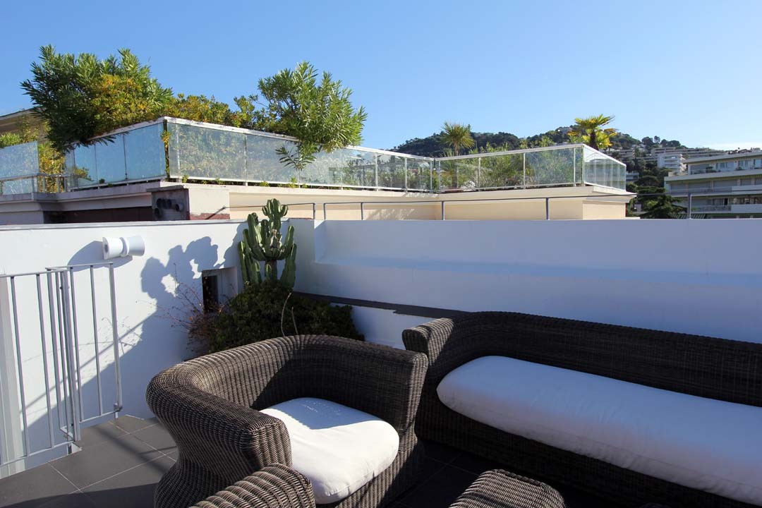 Villa Garbo à Cannes penthouse terrasse
