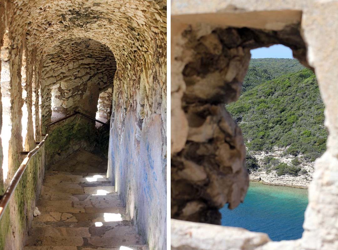 Fortifications chemin des douaniers Bonifacio Corse