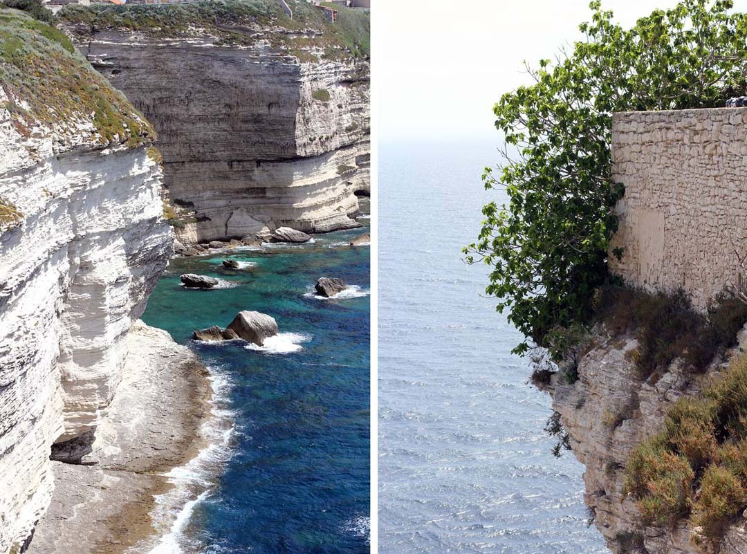 Falaises calcaire Bonifacio Corse