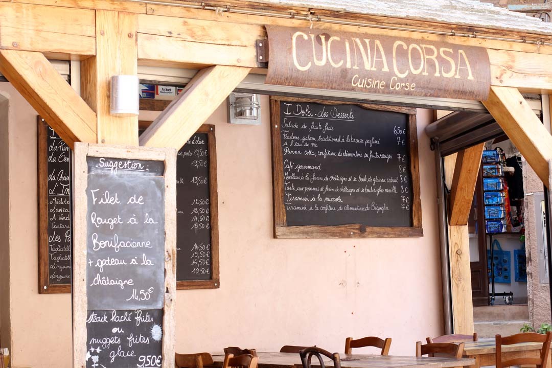 Restaurant cuisine corse Bonifacio