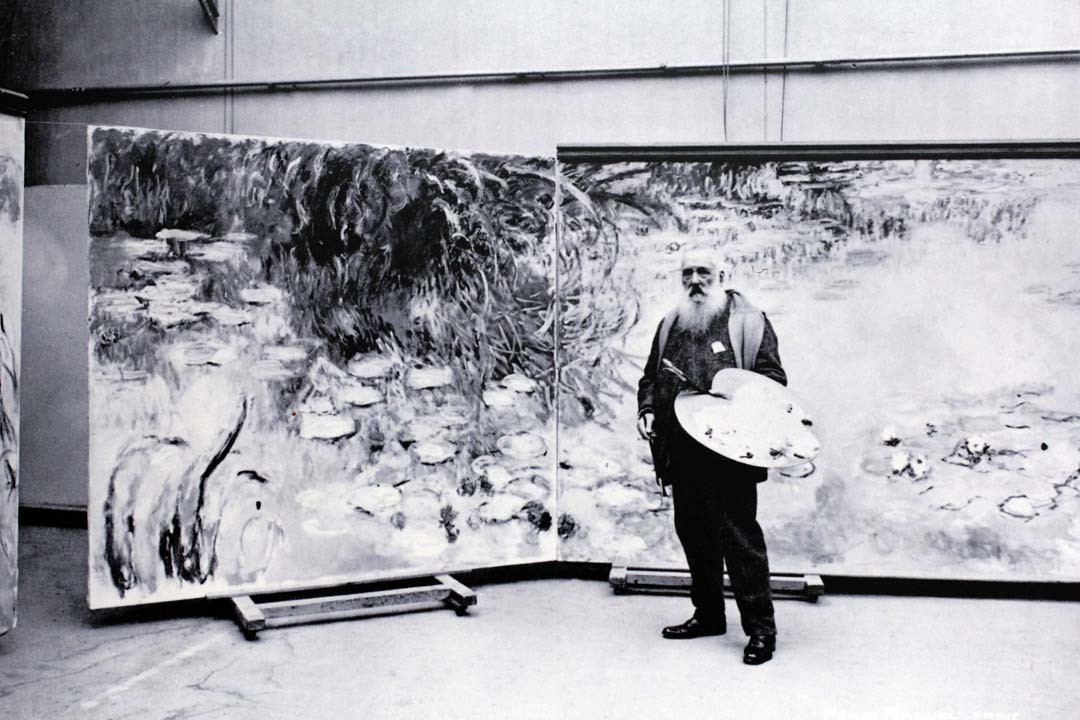 Claude Monet dans son atelier