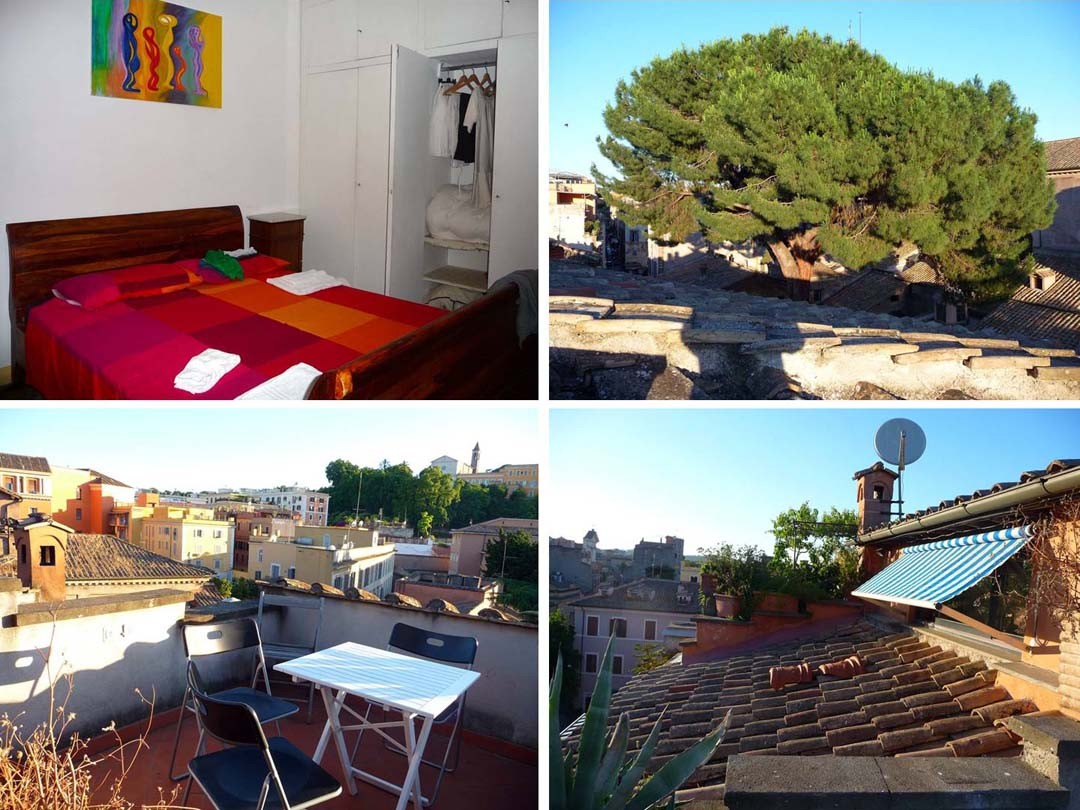 Location appartement 4 personnes Rome Trastevere et Florence