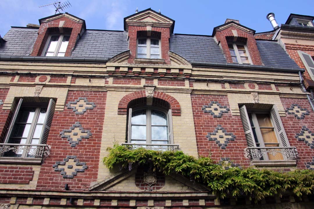 Maison briques Honfleur Normandie