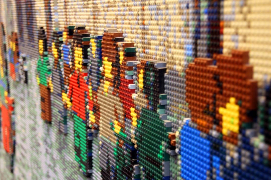 Tableau boutique Lego à Copenhague