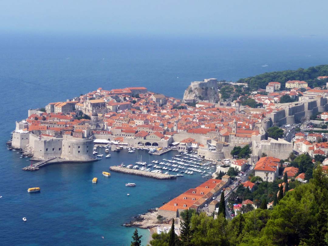 Vue sur Dubrovnik en Croatie