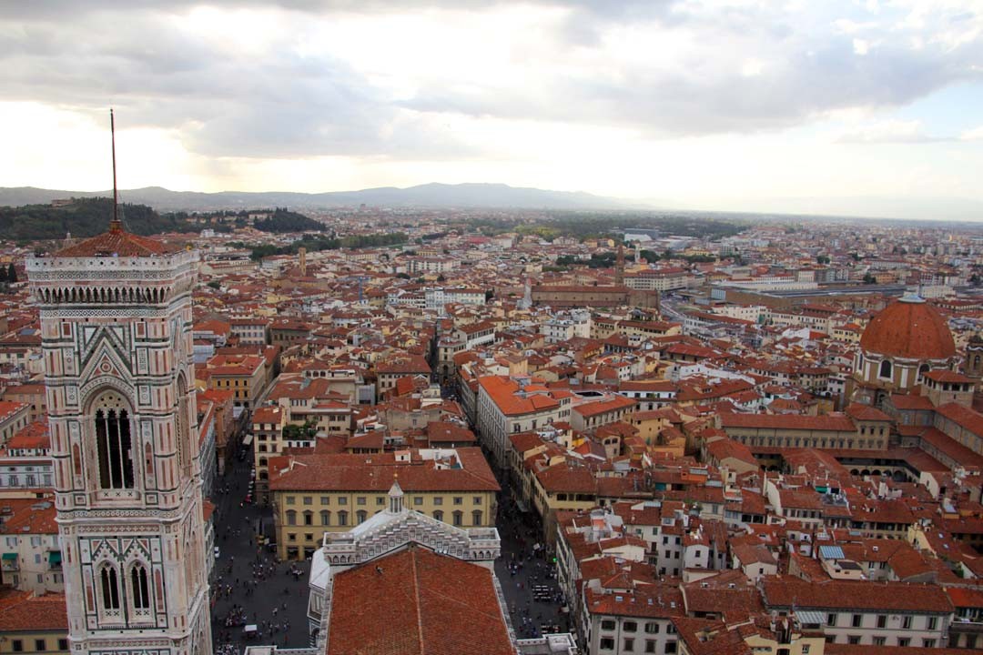 vue depuis le Duomo à Florence (cathédrale)