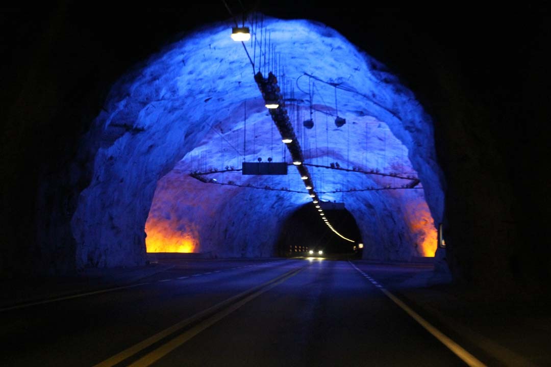 Plus long tunnel routier du monde en Norvège